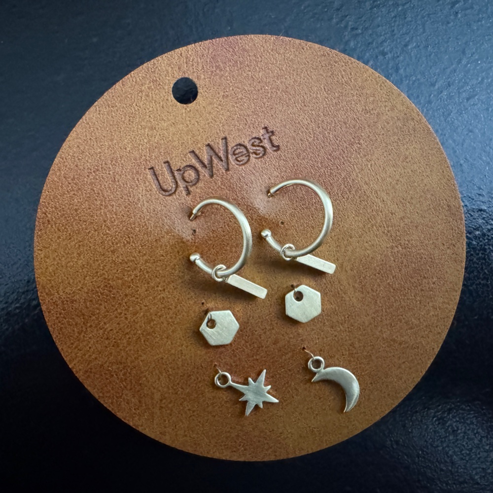 UpWest Interchangeable Charm Earring Set - Picture 2 of 4